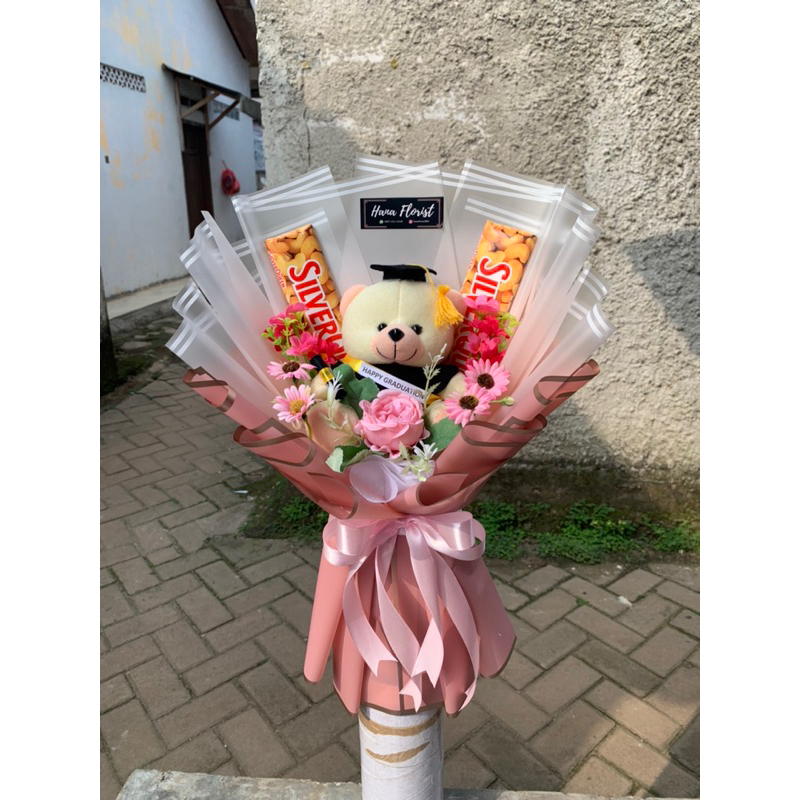 Buket wisuda boneka buket bunga buket coklat