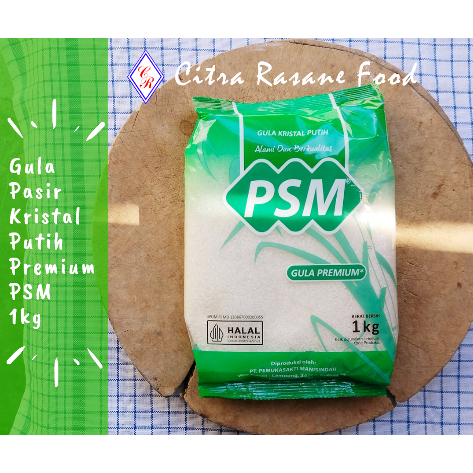 

Gula Pasir Kristal Putih Premium PSM 1kg