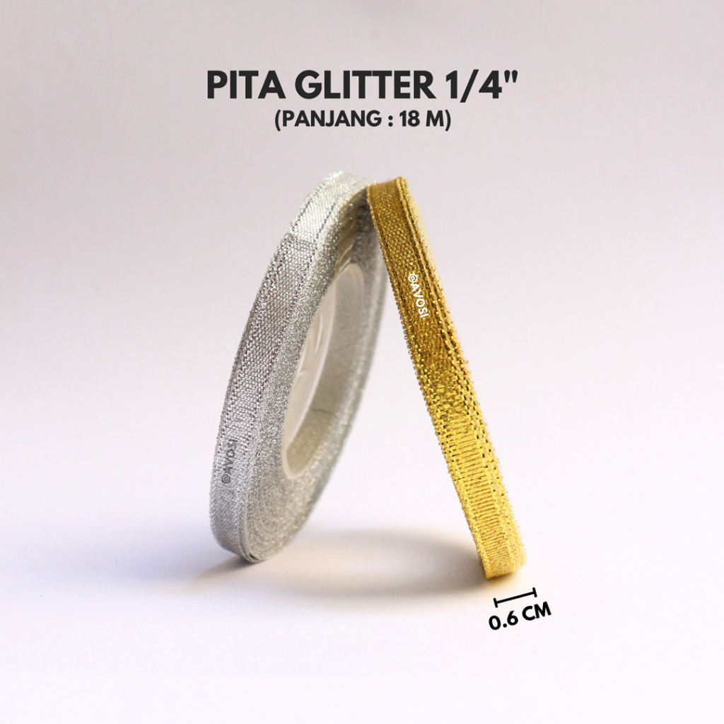 

Pita roll glitter 18 meter 1/4 in