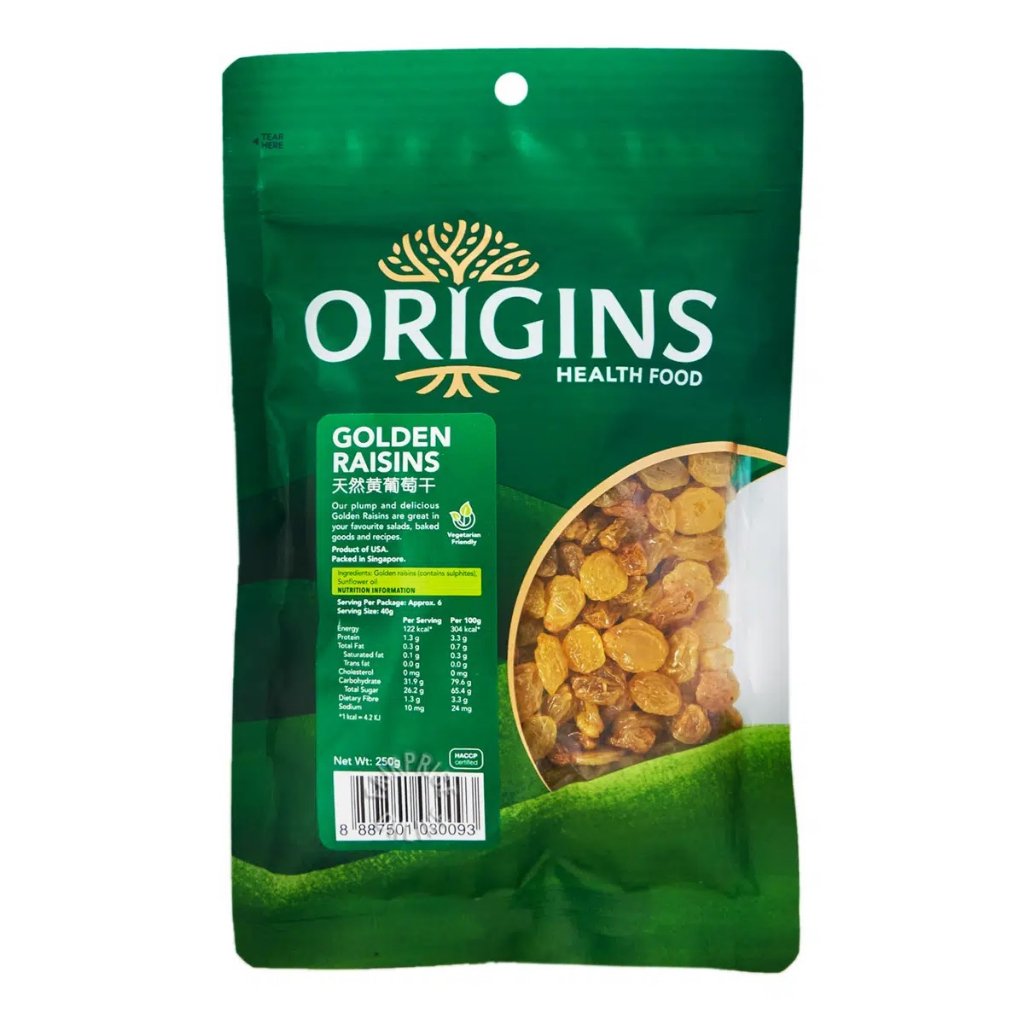 

Origins Healthfood Golden Raisin 250g
