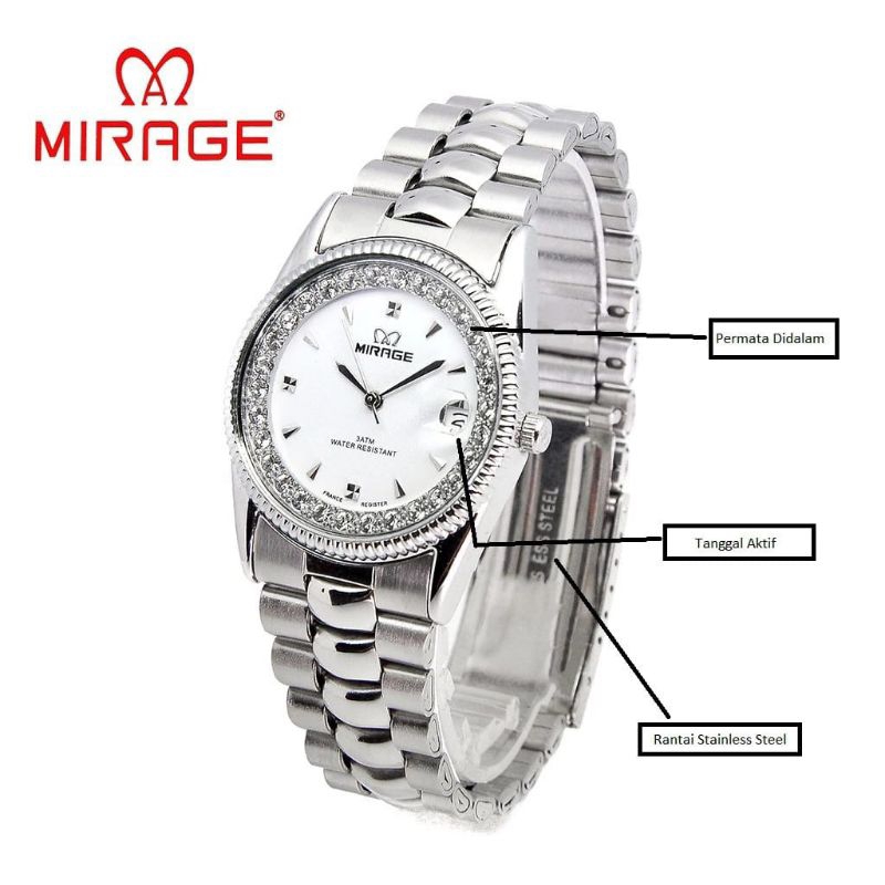 mirage official watch mirage Rantai Tahan air