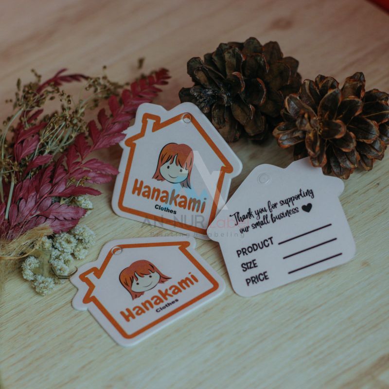 hangtag tebal pakaian hangtag tebal gamis hangtag tebal 6000pcs