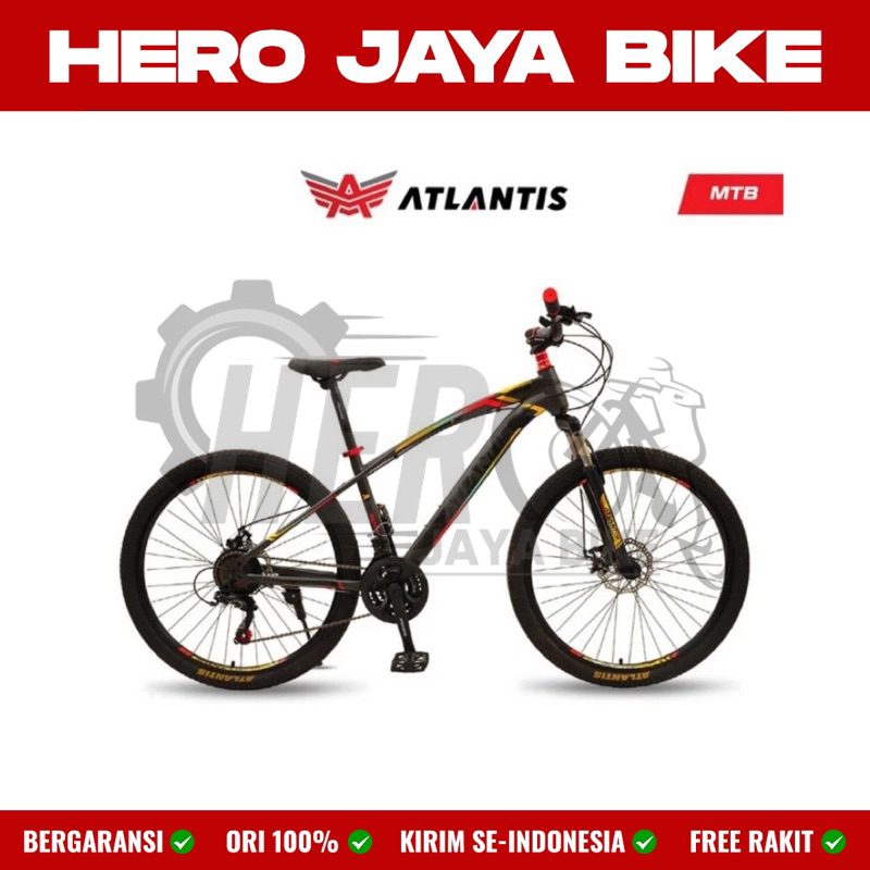Sepeda Gunung MTB ATLANTIS 26Inch 735 New 21Speed Disc Brake Original
