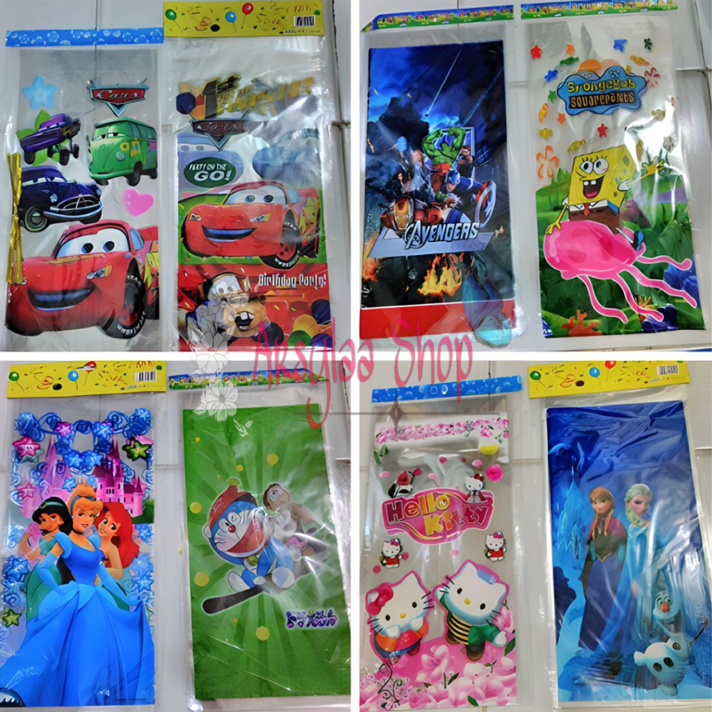 

Plastik Bingkisan Snack Ultah KECIL / Plastik snek Ulang Tahun Karakter
