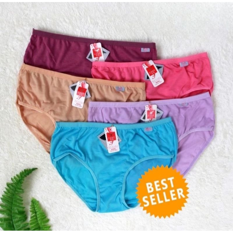 (M L XL 3L 4L) LUSINAN 12 PCS CD WANITA CELANA DALAM / CD WANITA LUSINAN / CD WANITA MURAH ESSE