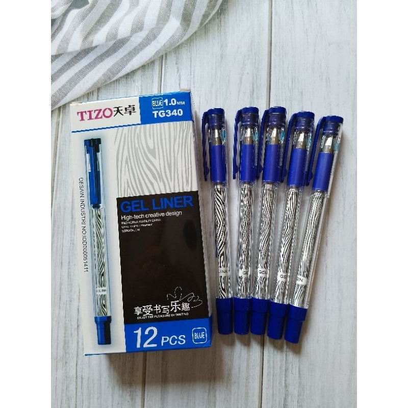 

(12PC)BULPOIN TECHJOB TG-340 ZEBRA 1.0 BIRU
