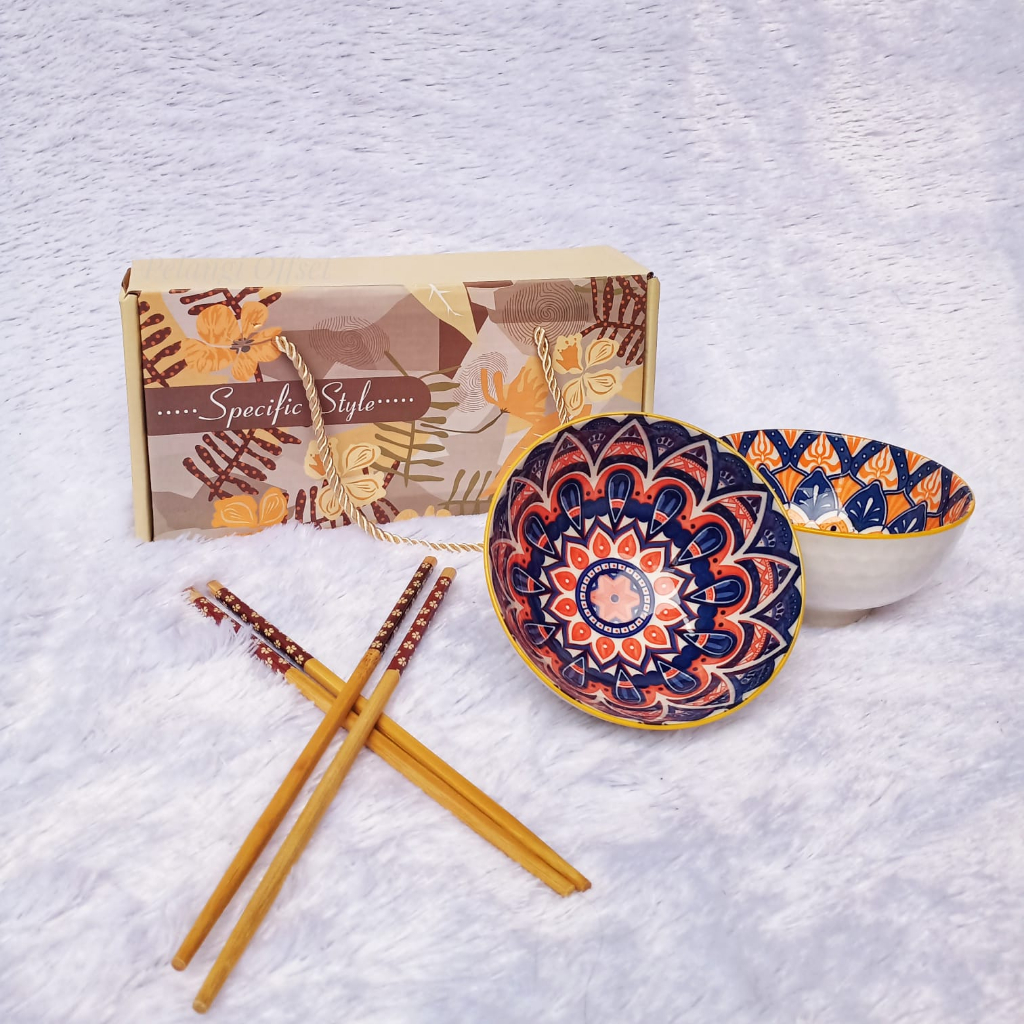 SOUVENIR MANGKOK KERAMIK JEPANG AESTHETHIC | MANGKOK SET JAPAN MOTIF | SOUVENIR UNIK