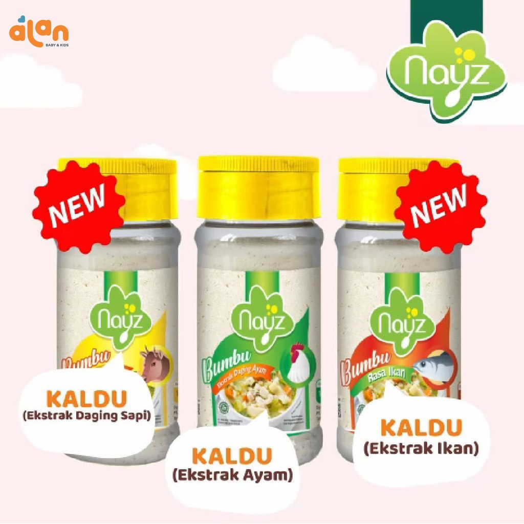 

⭐️ Alan Baby Kids ⭐️ Nayz Kaldu Bubuk MPASI 100gr (Ayam/Sapi/Ikan)