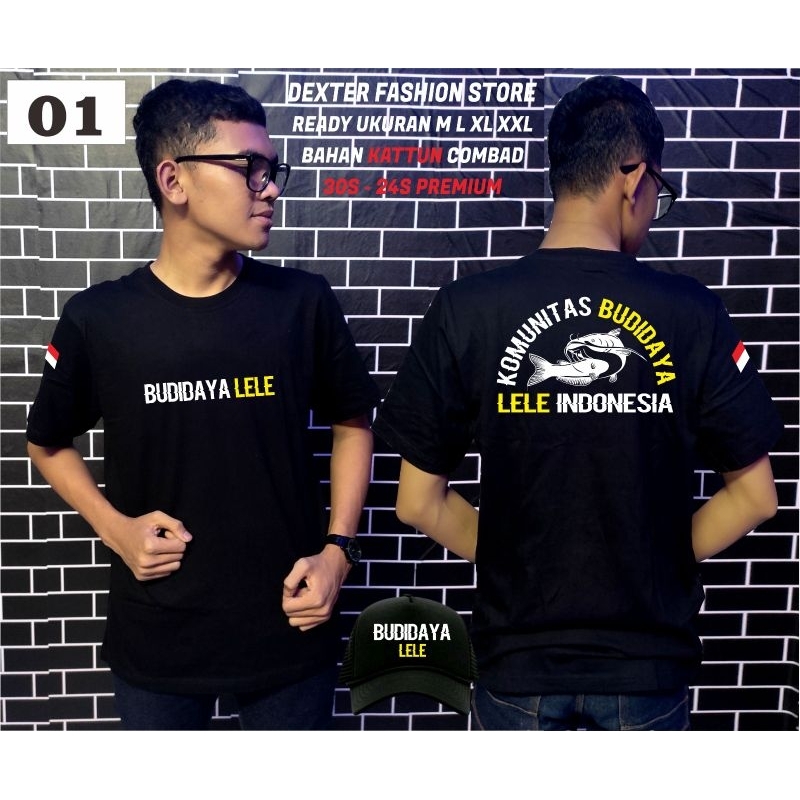 kaos lengan pendek komunitas budidaya ikan lele/jual beli ilan lele