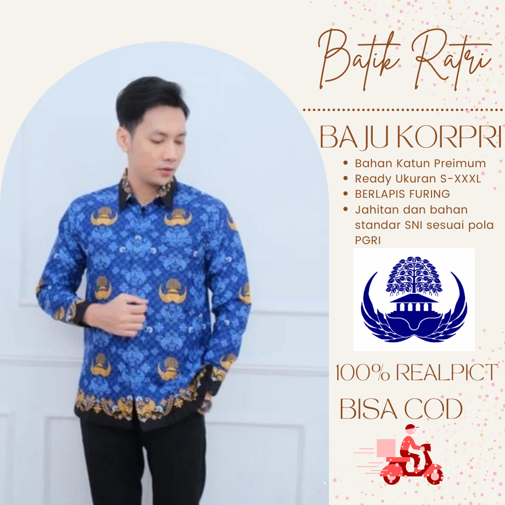 Batik KORPRI Pria TERBARU 2023