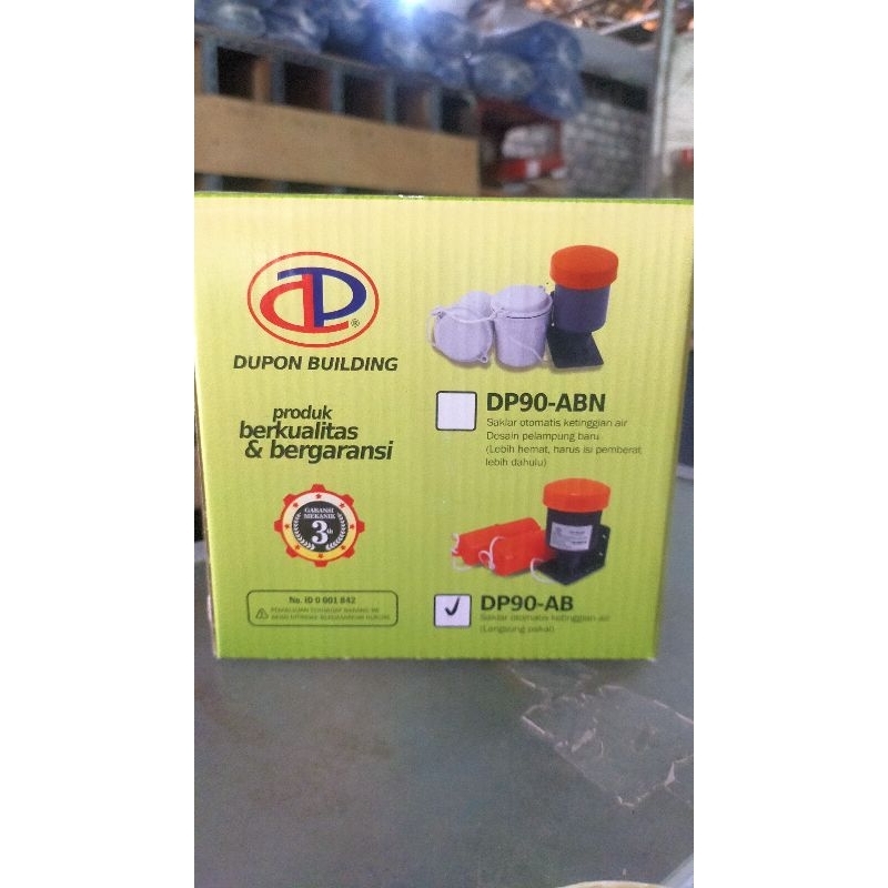 Dupon DP90-AB. Saklar otomatis ketinggian air / Pelampung tandon air.