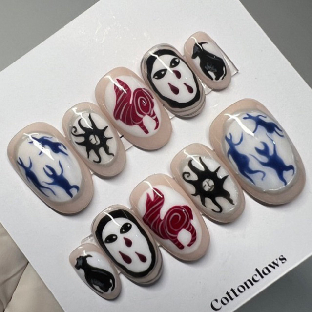 Anime Nails Inspired - Press On Nails -Kuku Palsu