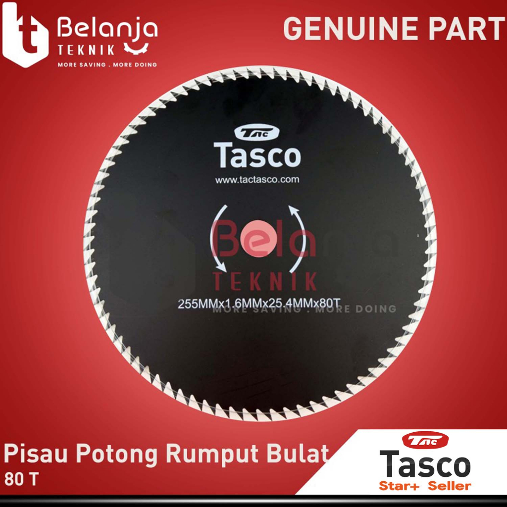 Tasco Pisau Potong Rumput Bulat 80 T Pisau Babat Rumput Bundar Bulat Mata 80 Pisau Bulat