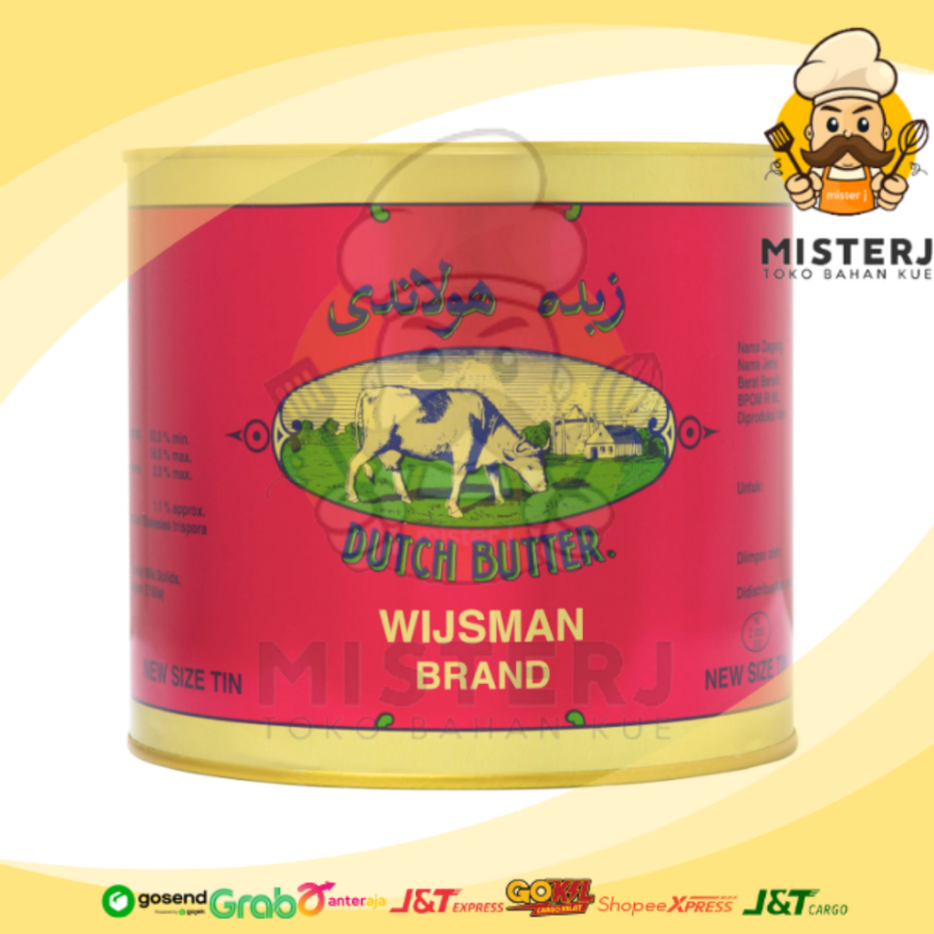 

Wijsman Butter | 2.270 Gram | 2.27 Kg | Mentega Butter Salted Wisjman Premium | Butter Kue Kering | Kemasan Kaleng | Original 100%