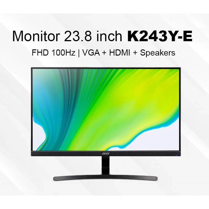 Monitor LED Acer 24" K243Y E 100Hz 1ms FHD IPS FreeSync Garansi RESMI
