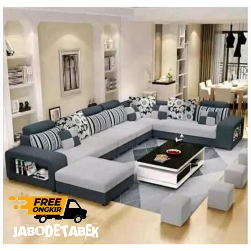 sofa l beranak minimalis