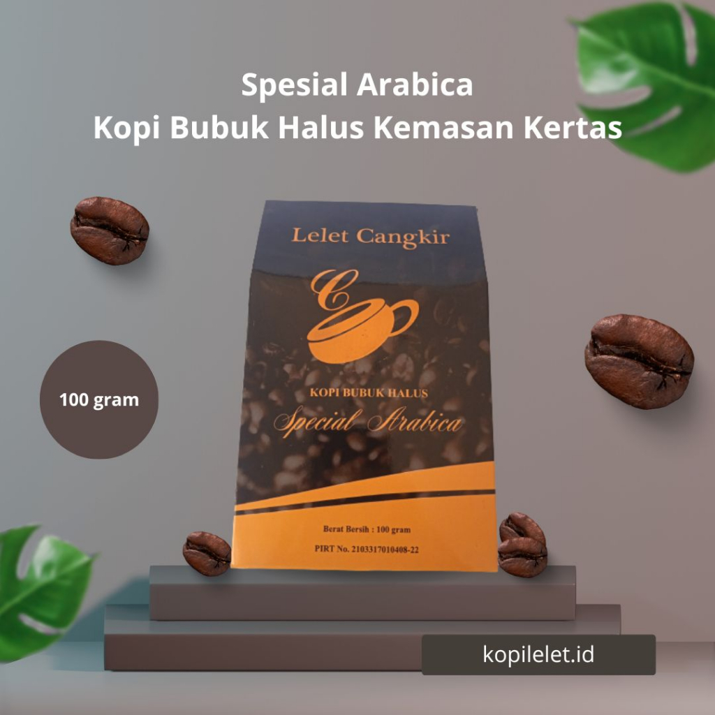 

Kopi Special Arabica Lelet Cangkir 100gram Khas Lasem Rembang Kopi Bubuk Halus @kopilelet.id