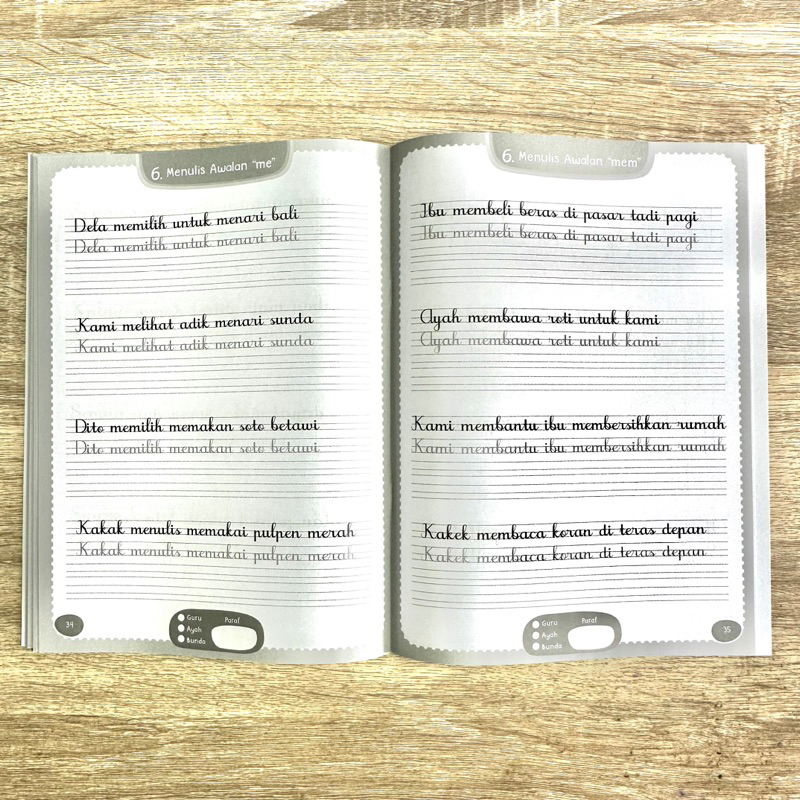 

Buku Latihan Menulis Tegak Bersambung untuk TK dan SD - Buku Latihan Menulis Huruf Latin