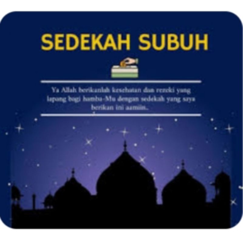 sedekah subuh