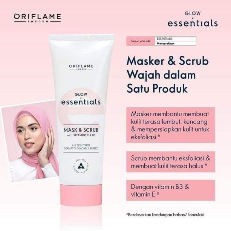 43910 glow essential mask scrub