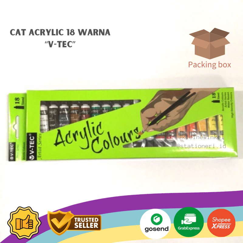 

Cat Akrilik Vtec 18 Warna/ V-TEC Acrylic Color