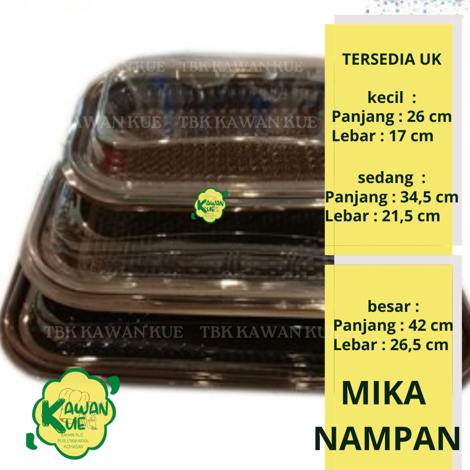 Mika Nampan Plastik Ukuran Besar Sedang Kecil - Mika Nampan