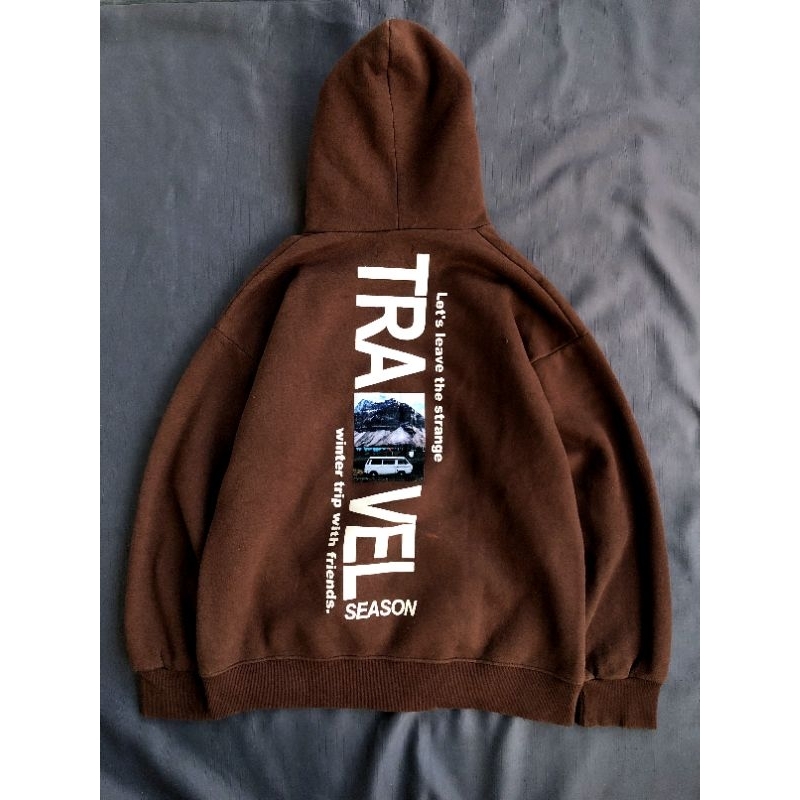Hoodie Coklat