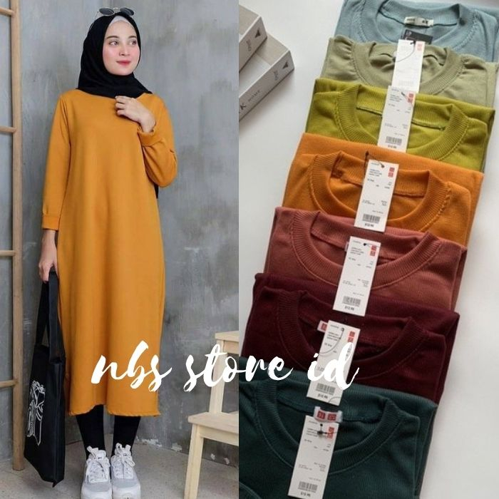 NBS STORE ID - TUNIK WAFFLE UNIQLO - TUNIK WAFFLE WANITA - TUNIK WAFFLE PREMIUM