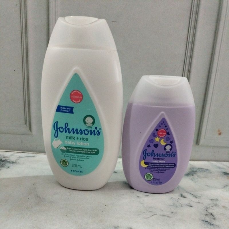 Johnson's Baby Lotion Milk + rice | Johnson's Baby Lotion bedtime