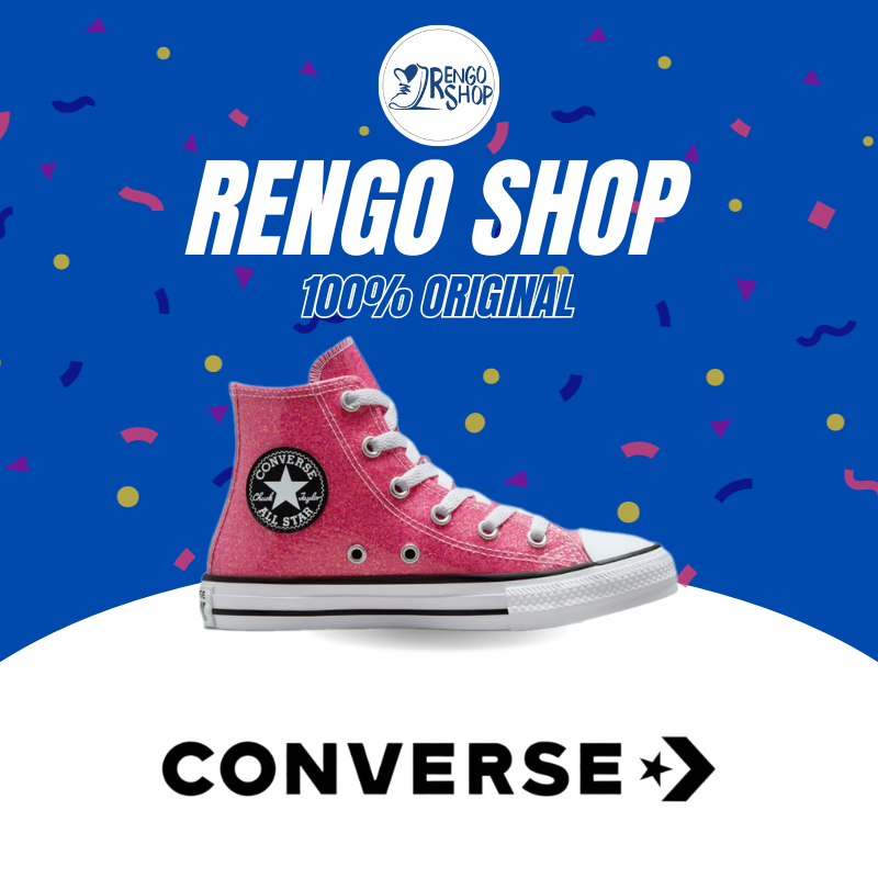 [Ori] Sepatu Anak Wanita Converse CTAS Winter Glitter Junior 672098C