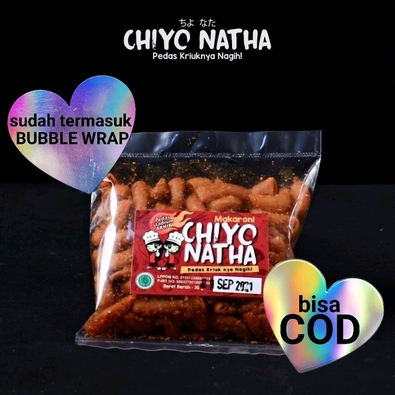 

CHIYO NATHA 30 gram snack makaroni kriuk pedas gurih