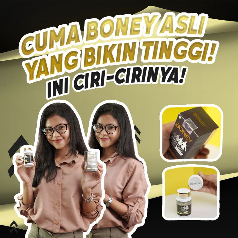 KAPSUL BONEY ASLI ORIGINAL OBAT PENINGGI BADAN TERBAIK