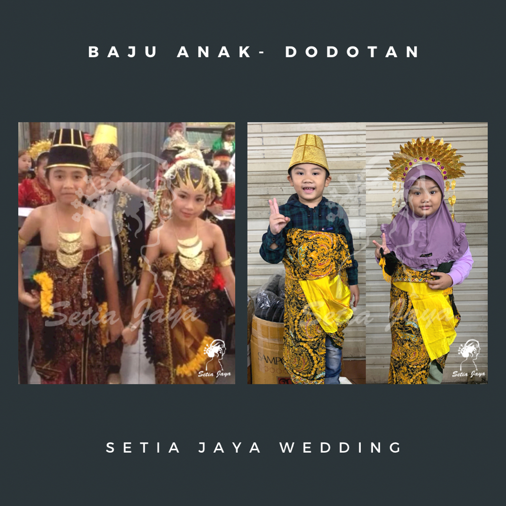 Baju Adat Anak Dodotan/ Dodotan Pengantin Jogja/ Baju Karnaval