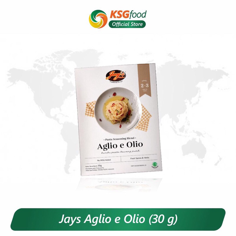 

Jay's Bumbu Aglio Olio PCK 30 GR