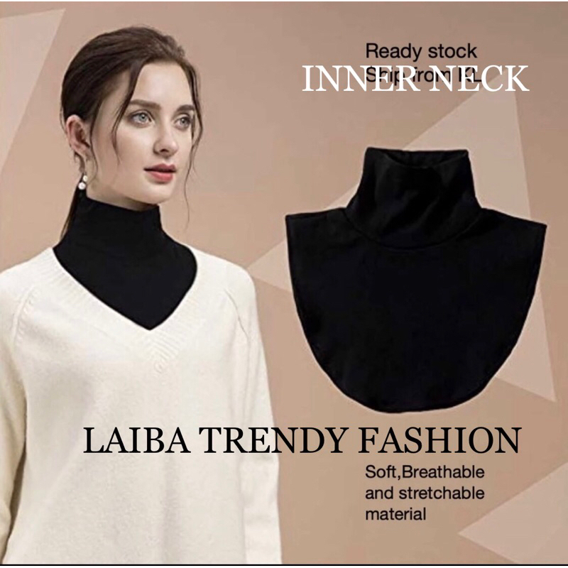INNER LEHER MANSET LEHER | TURTLE NECK COVER | FAKE HIGH NECK Bahan Spandex