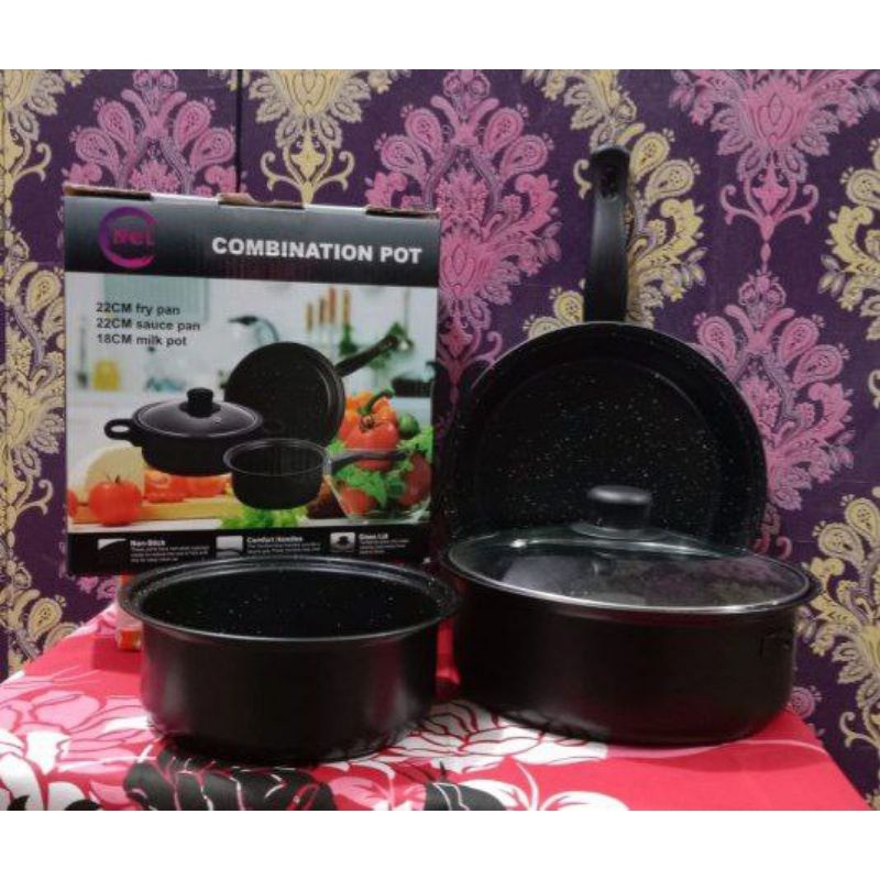panci set combination pot pool 4 pcs