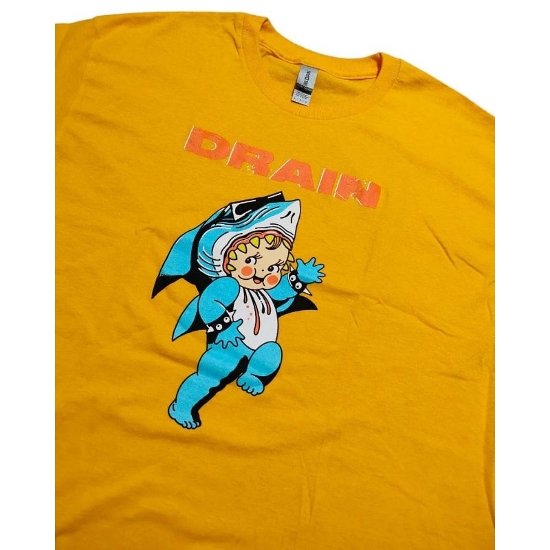Kaos Band Ori DRAIN - BABY SHARK (L) Tshirt Baju Band import