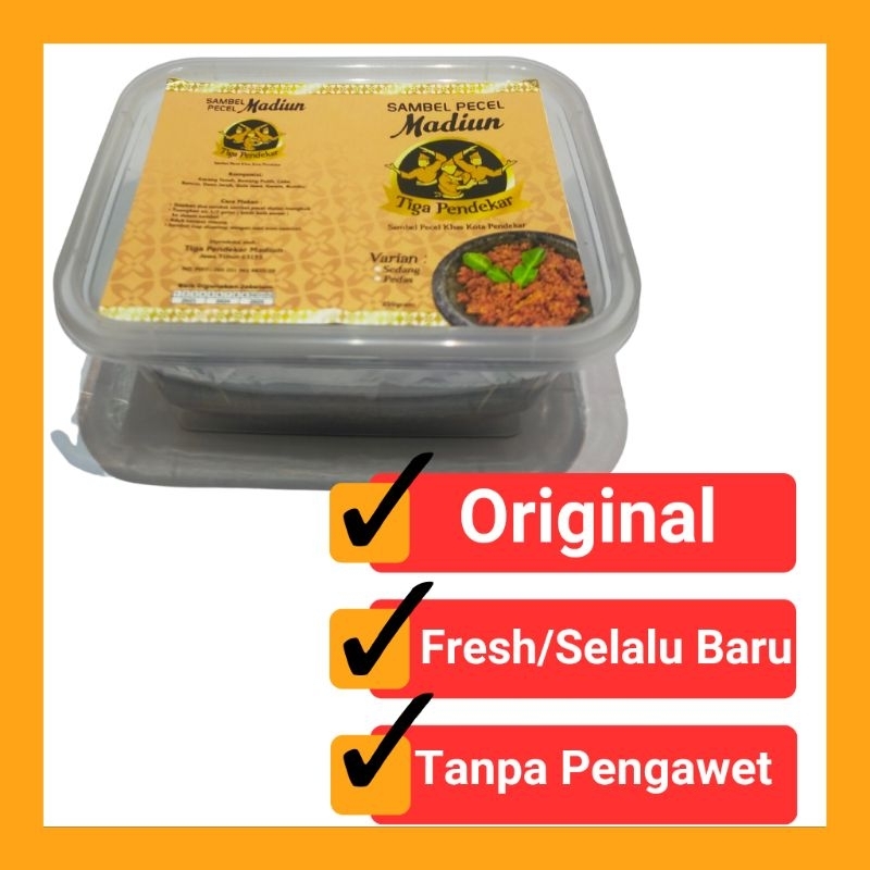

Sambel Pecel Madiun Merk Tiga Pendekar 250gr