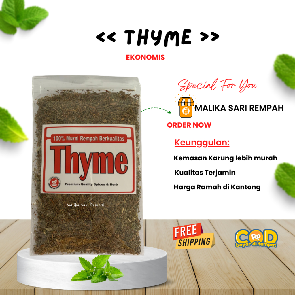 

Thyme Bumbu Dapur Ekonomis [ 25 gr]-MSR