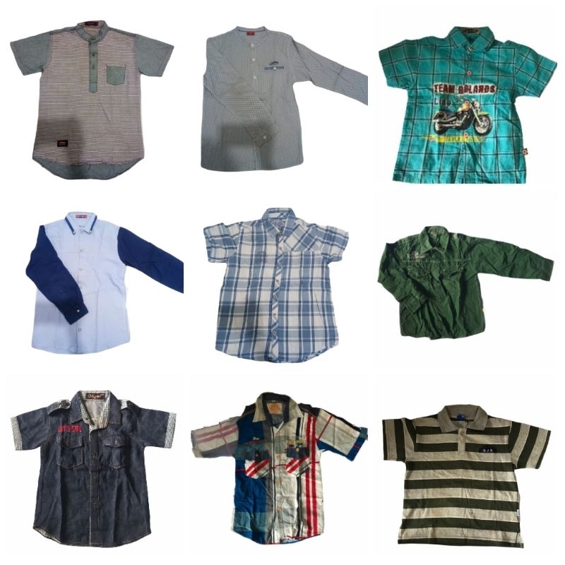 (PRELOVED) KEMEJA/BAJU/ATASAN/KAOS ANAK LAKI - LAKI BERBAGAI UKURAN
