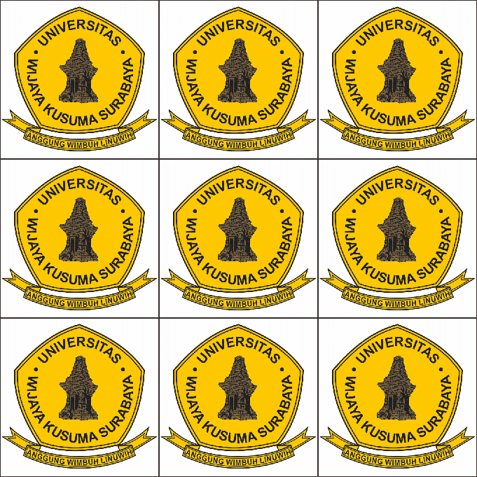 

(12 pcs) STIKER LOGO Universitas Wijaya Kusuma
