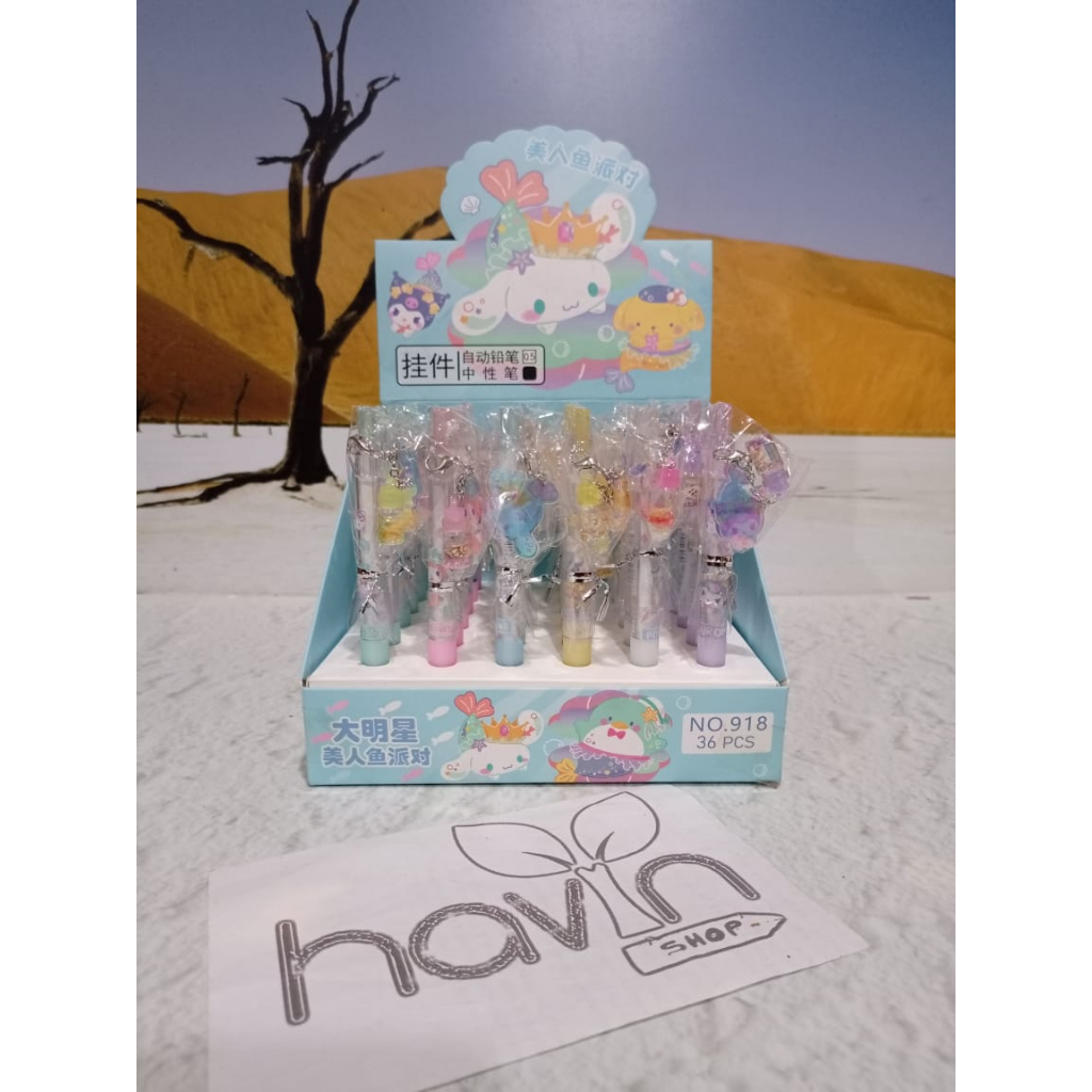 

(1 pc) PEN GEL RANTAI GANTUNG CHAIN KUROMI CINNAMOROLL SANRIO