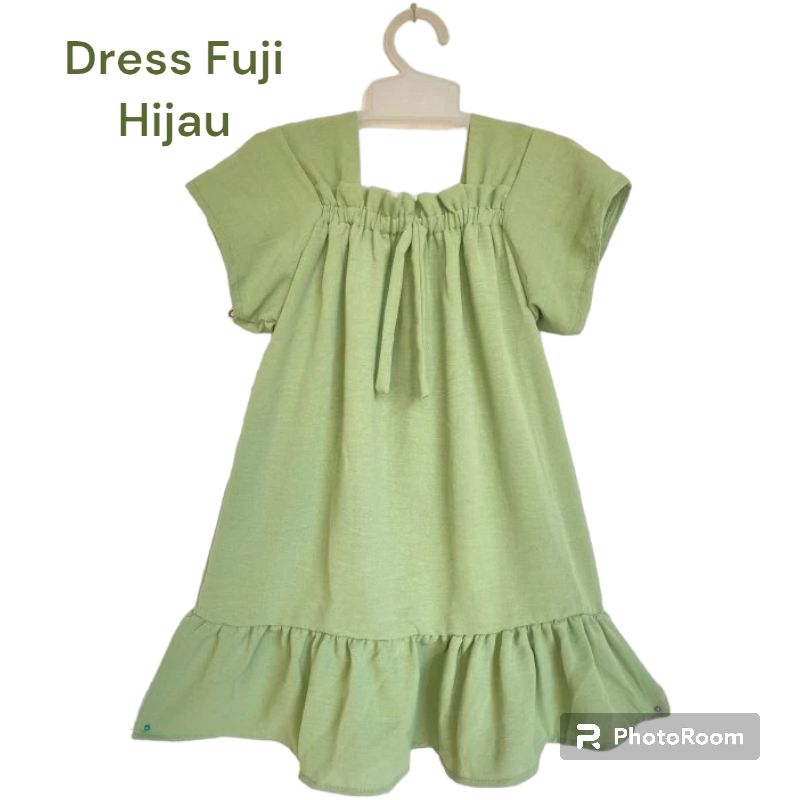 Dress Fuji Anak Perempuan Crinkle Airflow Premium Usia 1-4 Tahun - Dress Anak Perempuan Crinkle Airflow - Busana muslim anak perempuan usia 3-8thn - Dress rayon anak