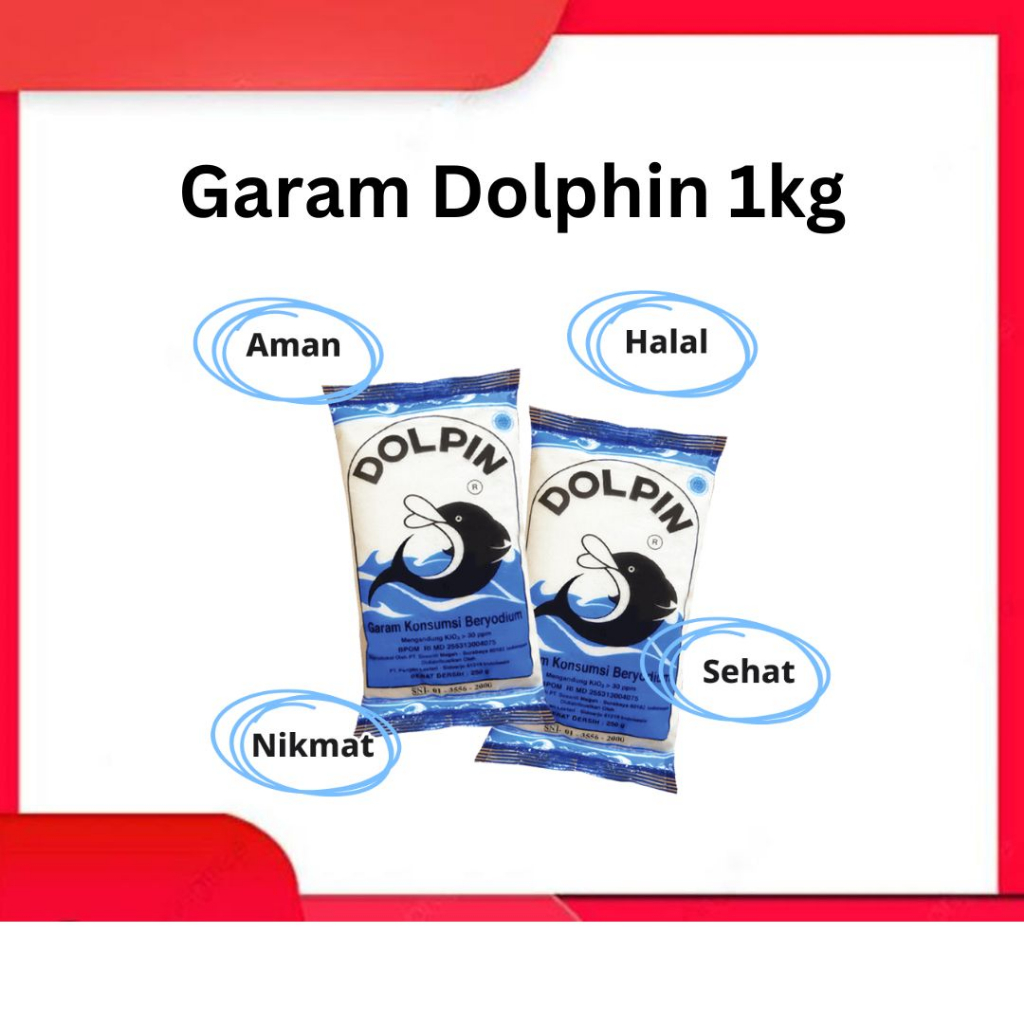 

Garam Laut Dolphin 500 gr
