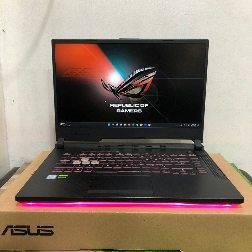 ASUS ROG STRIX G531GD Core i5-9300H Ram 8/512 SSD W11 RGB DUAL VGA SIAP PAKAI