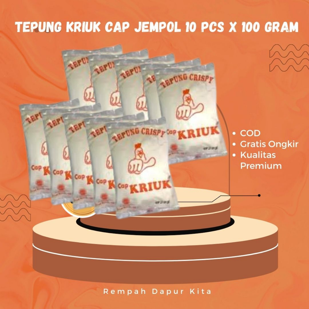 

TEPUNG KRIUK CAP JEMPOL 1O PCS X 1OO GRAM