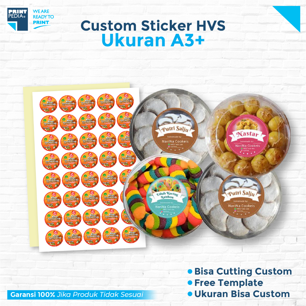 

Print Stiker HVS / CETAK STIKER HVS A3+ (PRINT + CUT) Murah | Express | Berkualitas
