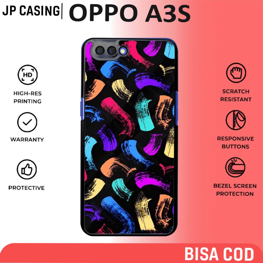 case oppo a3s terbaru motif aesthetic doodle art keren cute casing cewek hp mewah bahan softcase har
