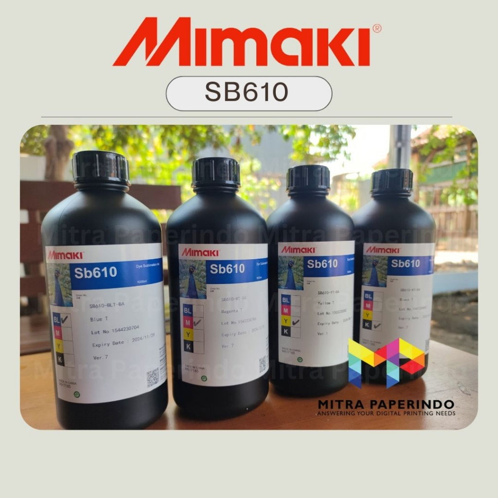Tinta Sublim MIMAKI SB610 Original Cyan Magenta Yellow HDK Ready Stok
