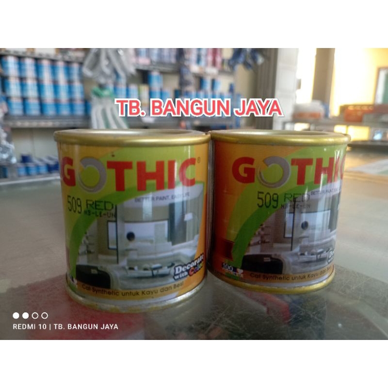 Cat kayu besi gothic 100cc / cat kayu besi kecil